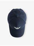Emporio Armani cotton baseball cap with logo patch (British brand)