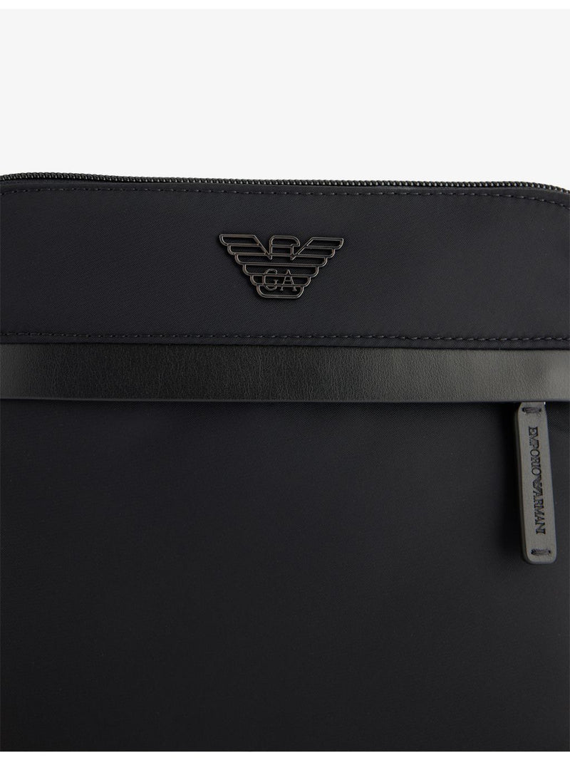 Emporio Armani flat woven cross-body bag (British brand)