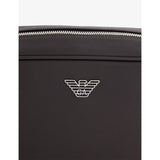 Emporio Armani faux-leather washbag with wristlet, imported from the UK