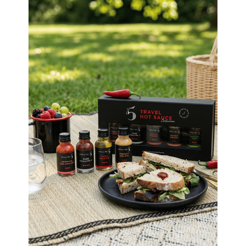 Chilli No.5 hot sauce gift set 15ml bottles, imported from the UK