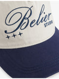 Bélier two-tone cotton cap with embroidered logo, imported from the UK