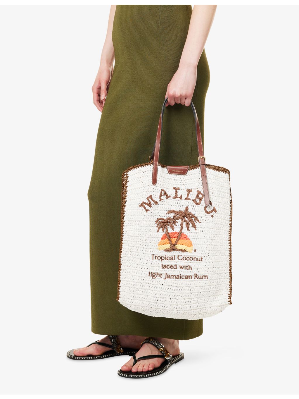 Anya Hindmarch Malibu raffia tote bag - British product