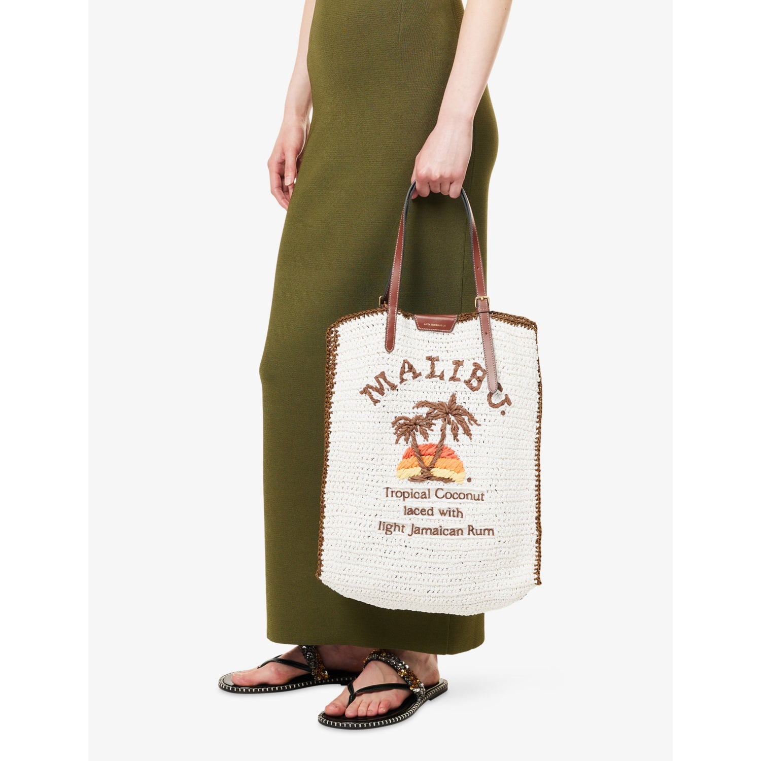 Anya Hindmarch Malibu raffia tote bag - British product