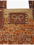 Anya Hindmarch large round raffia basket bag, UK version