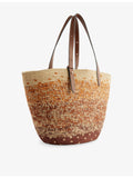 Anya Hindmarch large round raffia basket bag, UK version