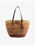 Anya Hindmarch large round raffia basket bag, UK version