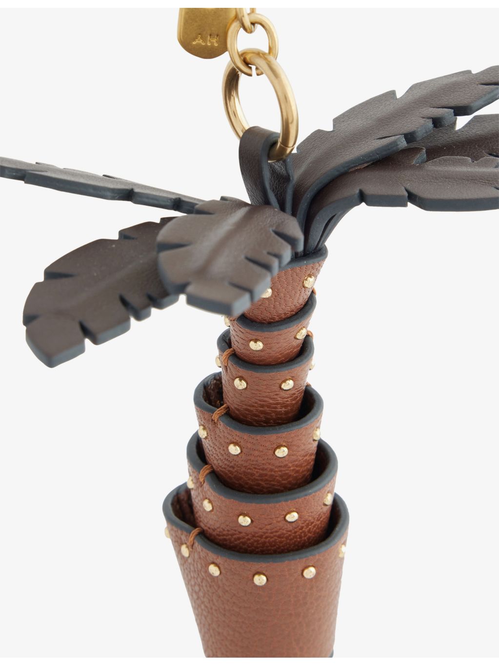 Anya Hindmarch palm tree leather bag charm (British brand)