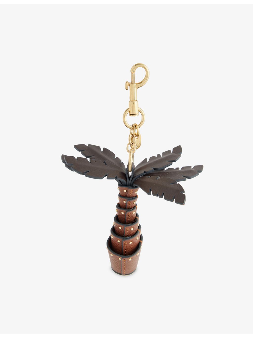 Anya Hindmarch palm tree leather bag charm (British brand)