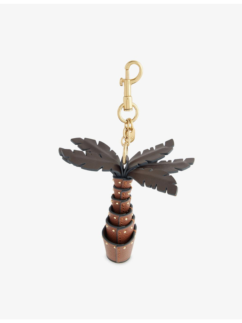 Anya Hindmarch palm tree leather bag charm (British brand)