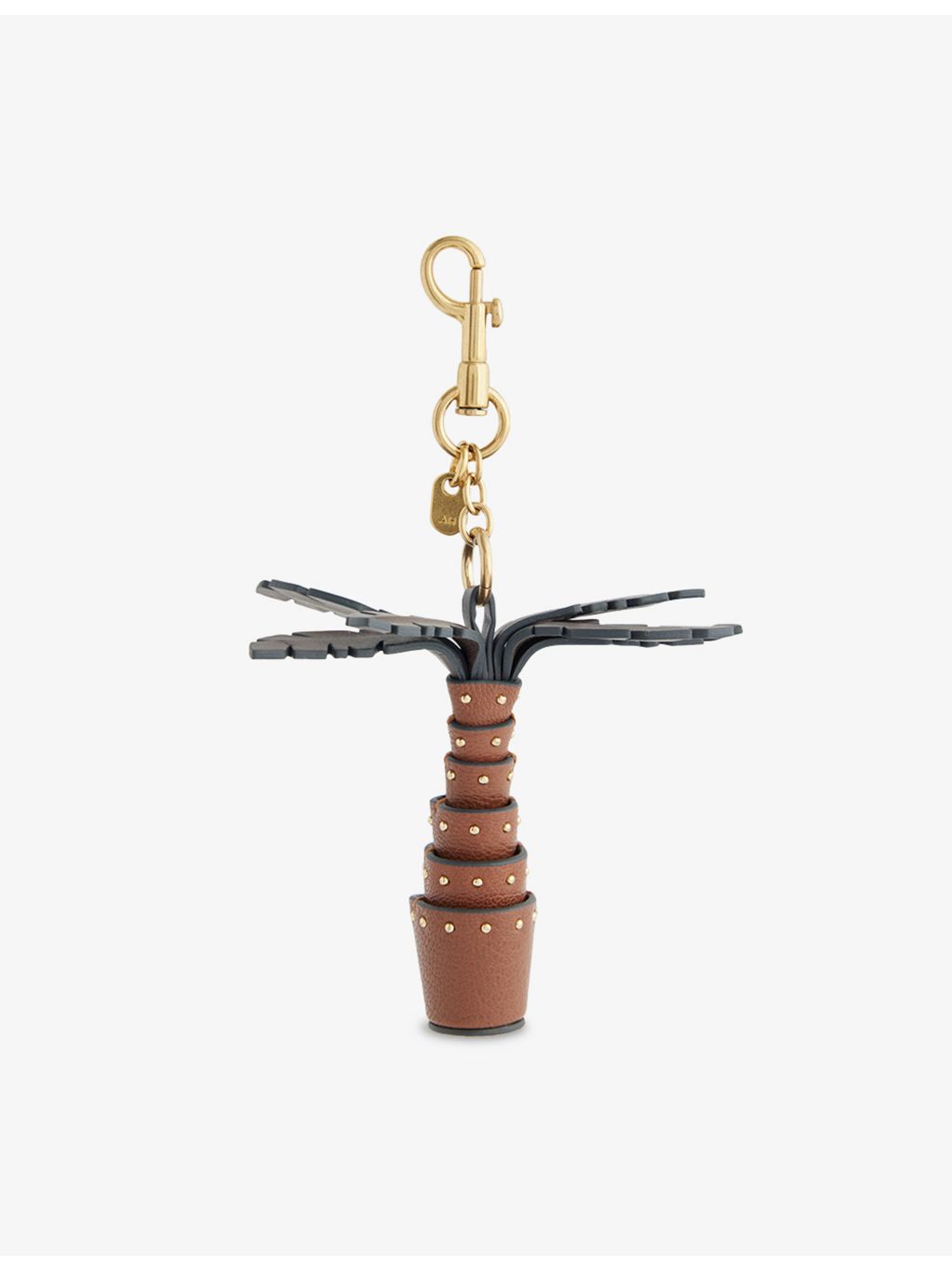 Anya Hindmarch palm tree leather bag charm (British brand)