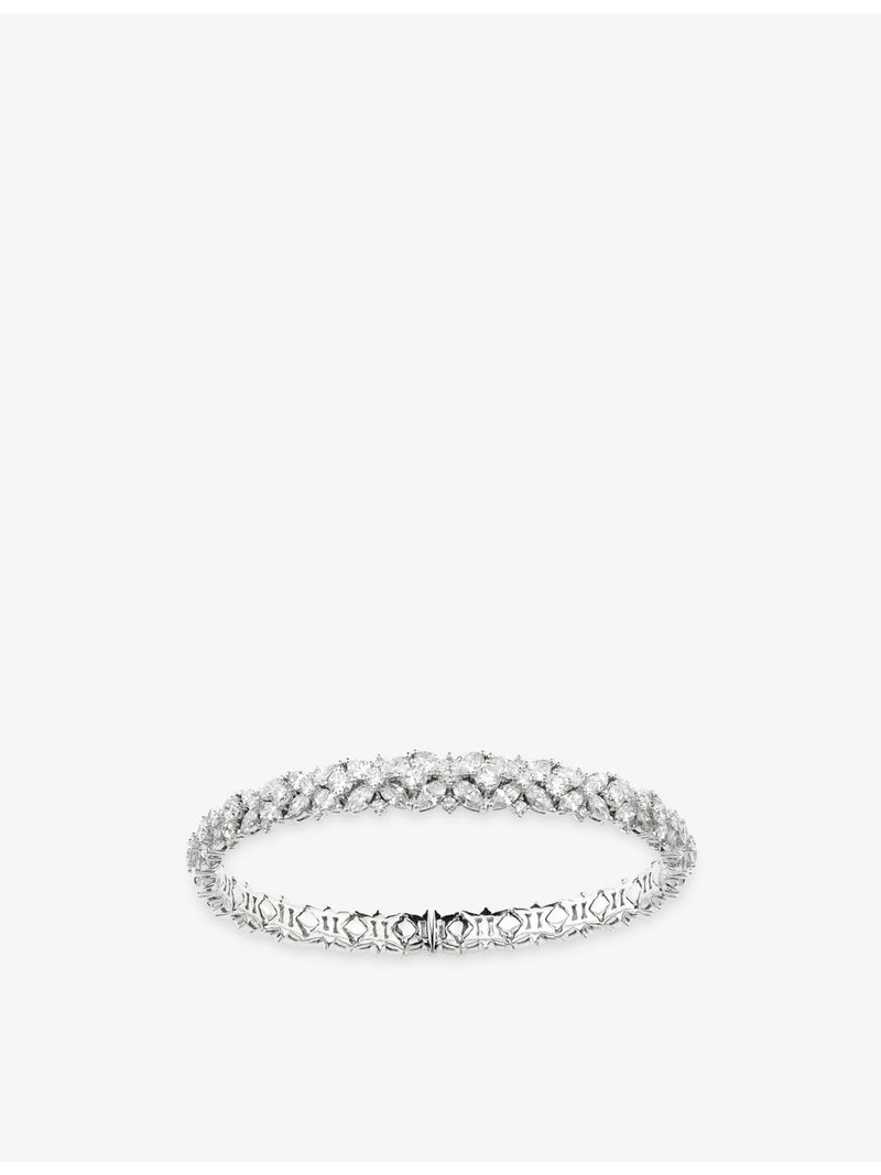 Y-Couture 18ct gold diamond bangle bracelet 6.53ct (British brand)