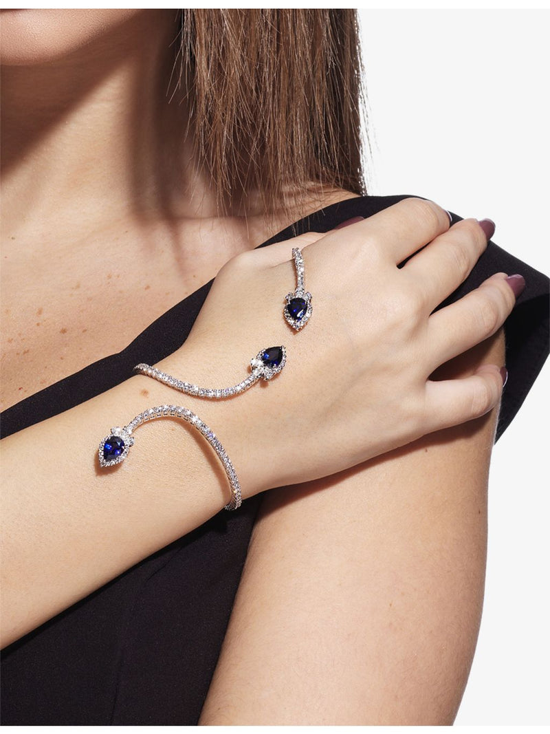YEPREM Reign Supreme gold diamond sapphire bracelet (British brand)
