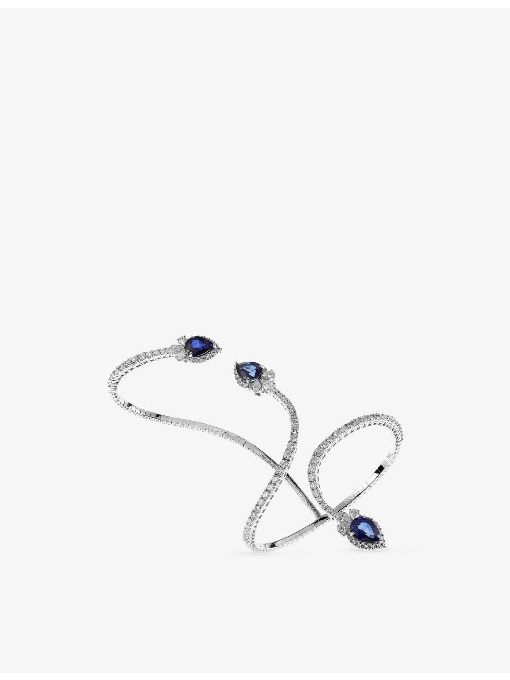 YEPREM Reign Supreme gold diamond sapphire bracelet (British brand)