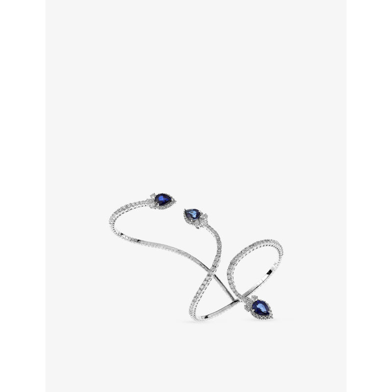 YEPREM Reign Supreme gold diamond sapphire bracelet (British brand)