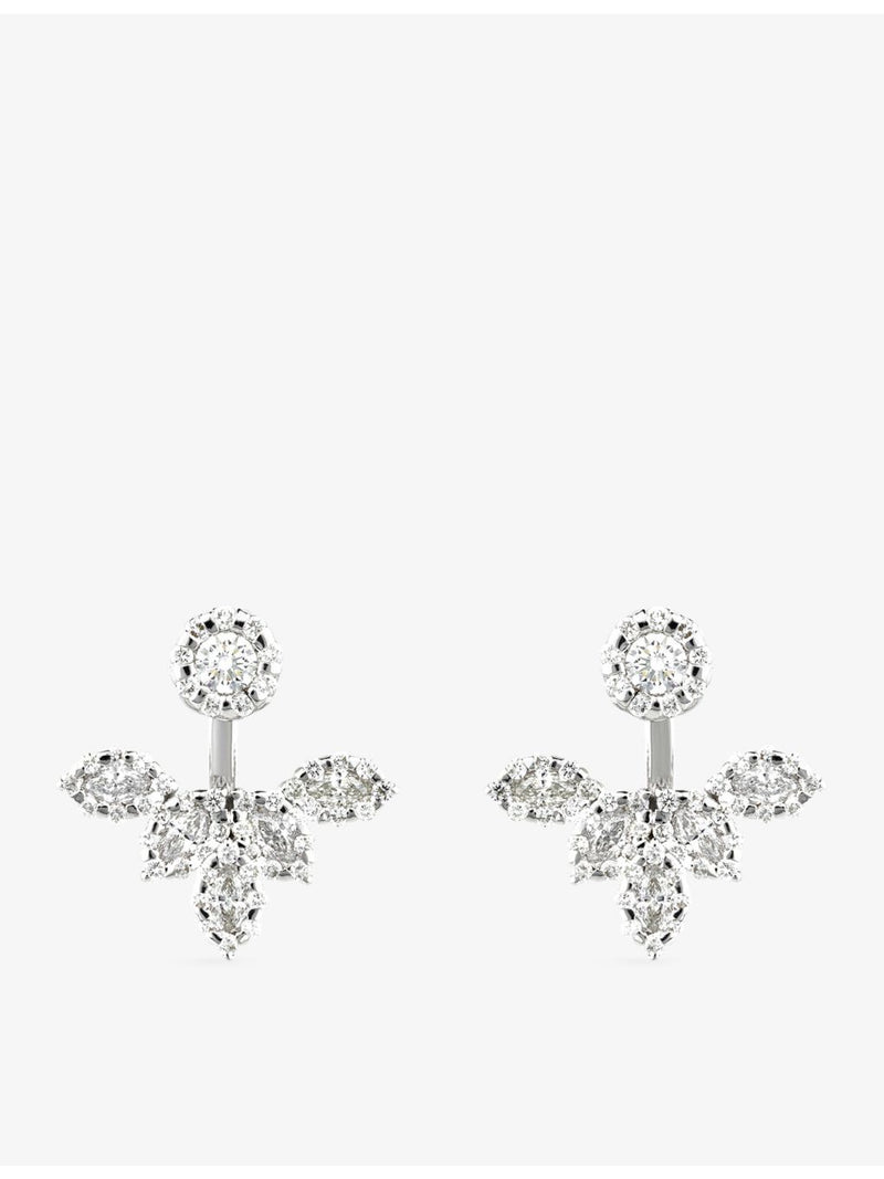 YEPREM 18ct gold diamond drop earrings 1.73ct, UK version