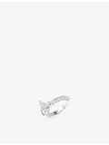 Y-Not 18ct gold diamond stackable ring, imported from the UK