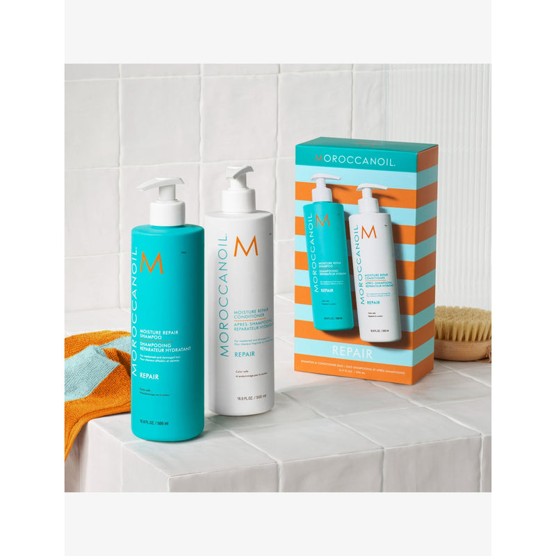 Moroccanoil Moisture Repair shampoo and conditioner duo 500ml - British product