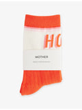 The Half Step embroidered cotton-blend socks, imported from the UK