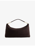 NAGHEDI halfmoon woven shoulder bag medium - British product