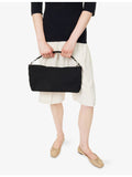 NAGHEDI halfmoon small woven shoulder bag, imported from the UK