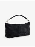 NAGHEDI halfmoon small woven shoulder bag, imported from the UK