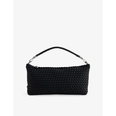 selfridges NAGHEDI Porto Halfmoon Small Woven Shoulder Bag- Buy online at McGrocer