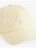 Drake's cotton twill baseball cap with curved visor and strap (British brand)