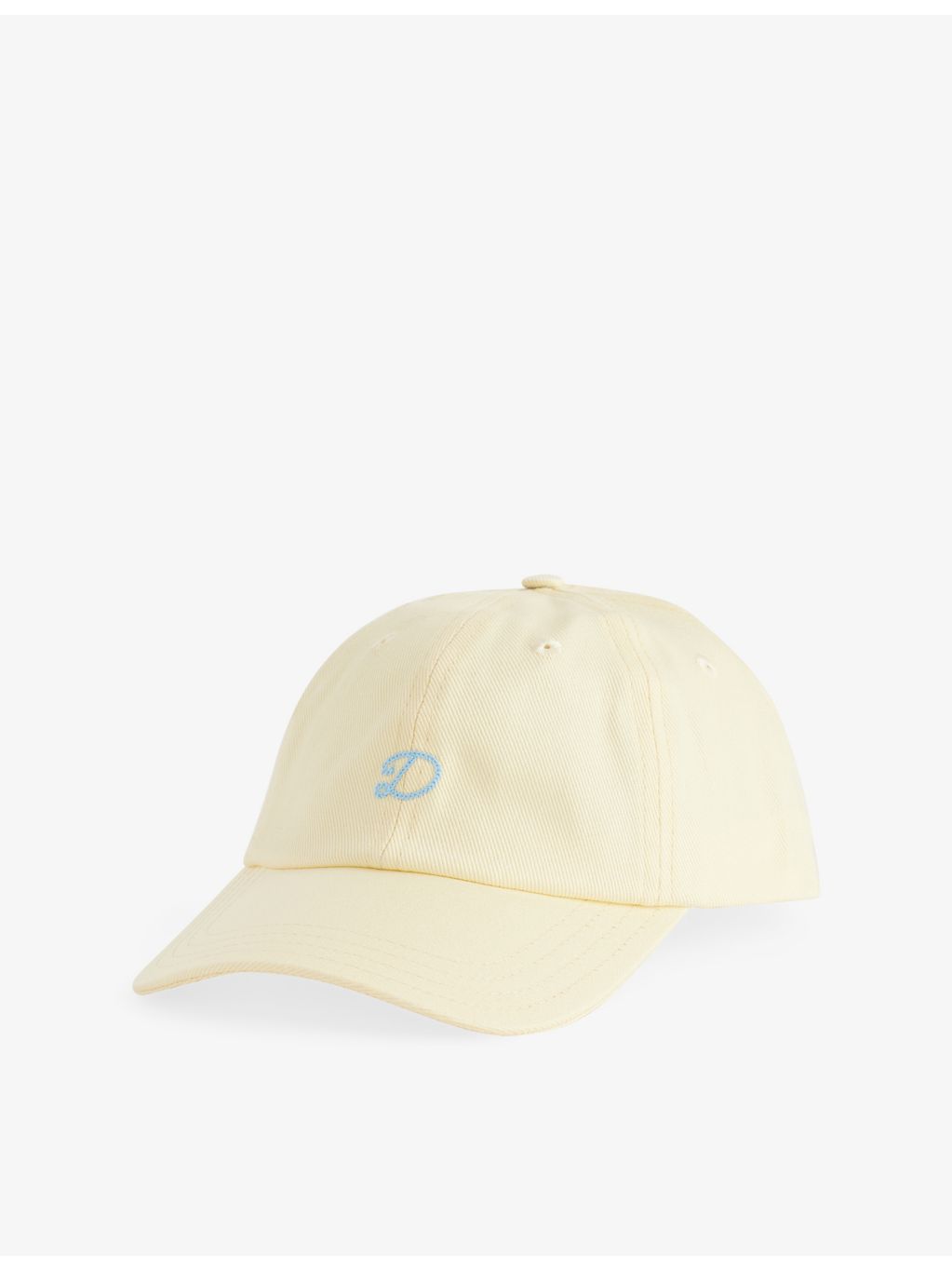 Drake's cotton twill baseball cap with curved visor and strap (British brand)