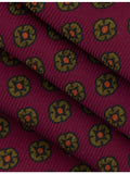 Drake's square flowers silk tie - 100% silk (British brand)