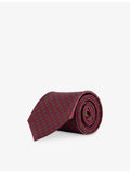 Drake's square flowers silk tie - 100% silk (British brand)