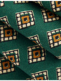 Drake's Tile Medal Habotai silk tie - British product