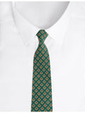 Drake's Tile Medal Habotai silk tie - British product
