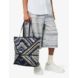 Loewe Puzzle Fold extra-large raffia shoulder bag - British product