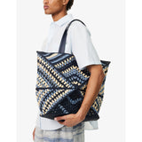 Loewe Puzzle Fold extra-large raffia shoulder bag - British product