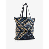 Loewe Puzzle Fold extra-large raffia shoulder bag - British product