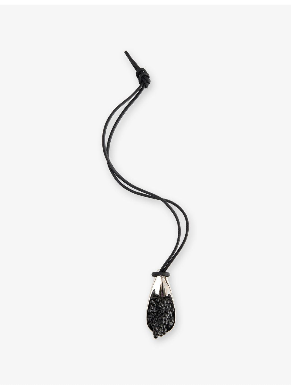 Loewe brass and leather caviar spoon charm, UK version