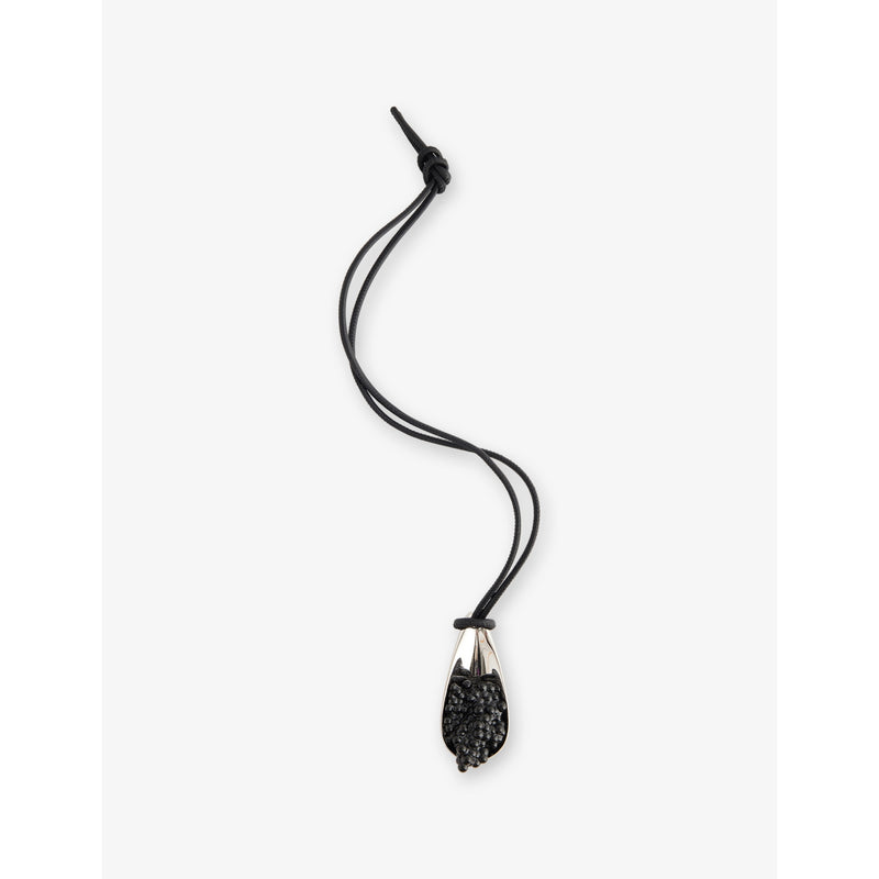 Loewe brass and leather caviar spoon charm, UK version