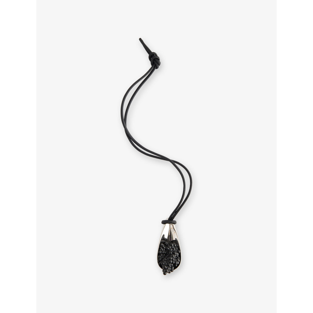 Loewe brass and leather caviar spoon charm, UK version
