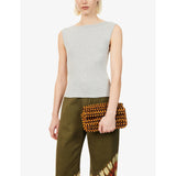 STAUD Timmy beaded shoulder bag 28cm (British brand)
