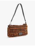 STAUD Timmy beaded shoulder bag 28cm (British brand)