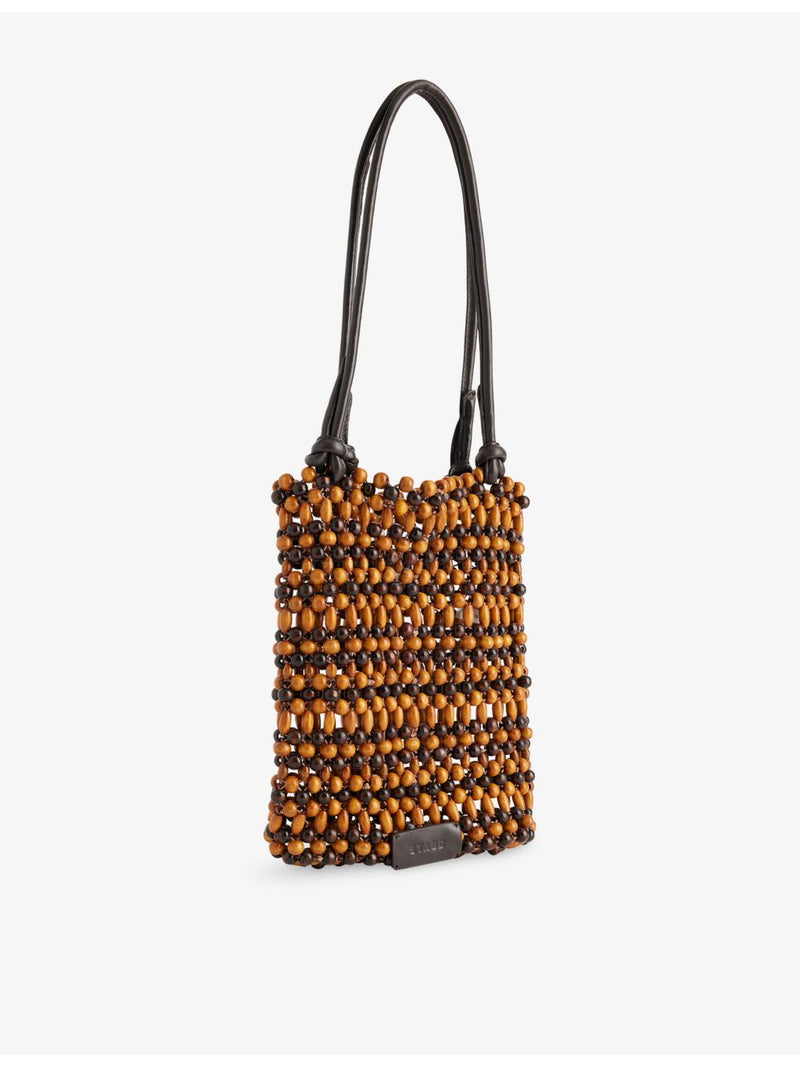 STAUD Drift wooden beaded mini shoulder bag, UK version