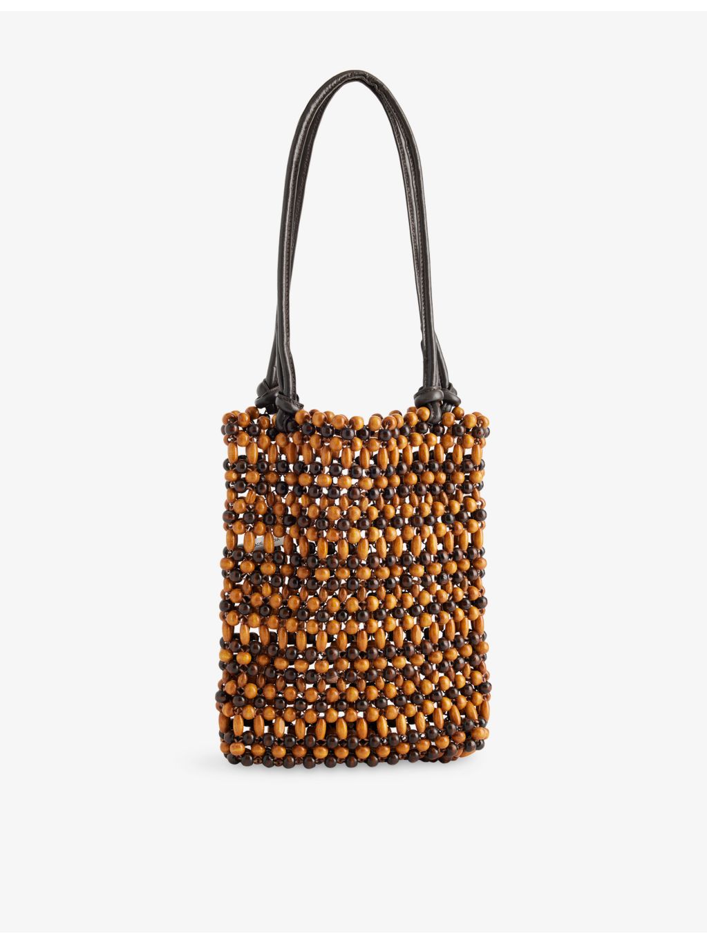STAUD Drift wooden beaded mini shoulder bag, UK version