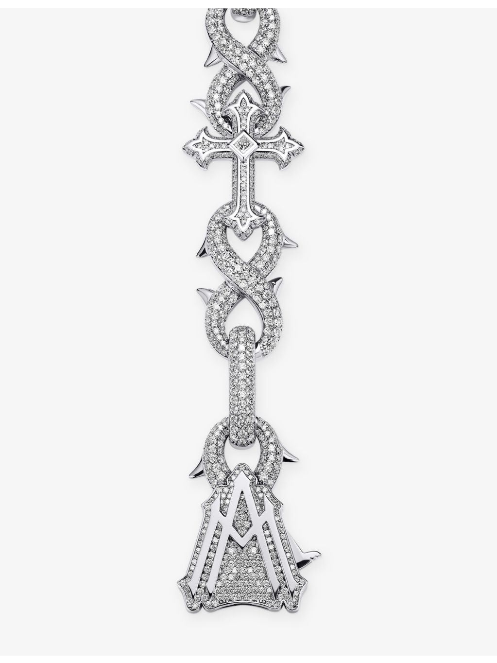 Alex Moss Saint Mark diamond bracelet 14ct white gold 11.32ct - British product