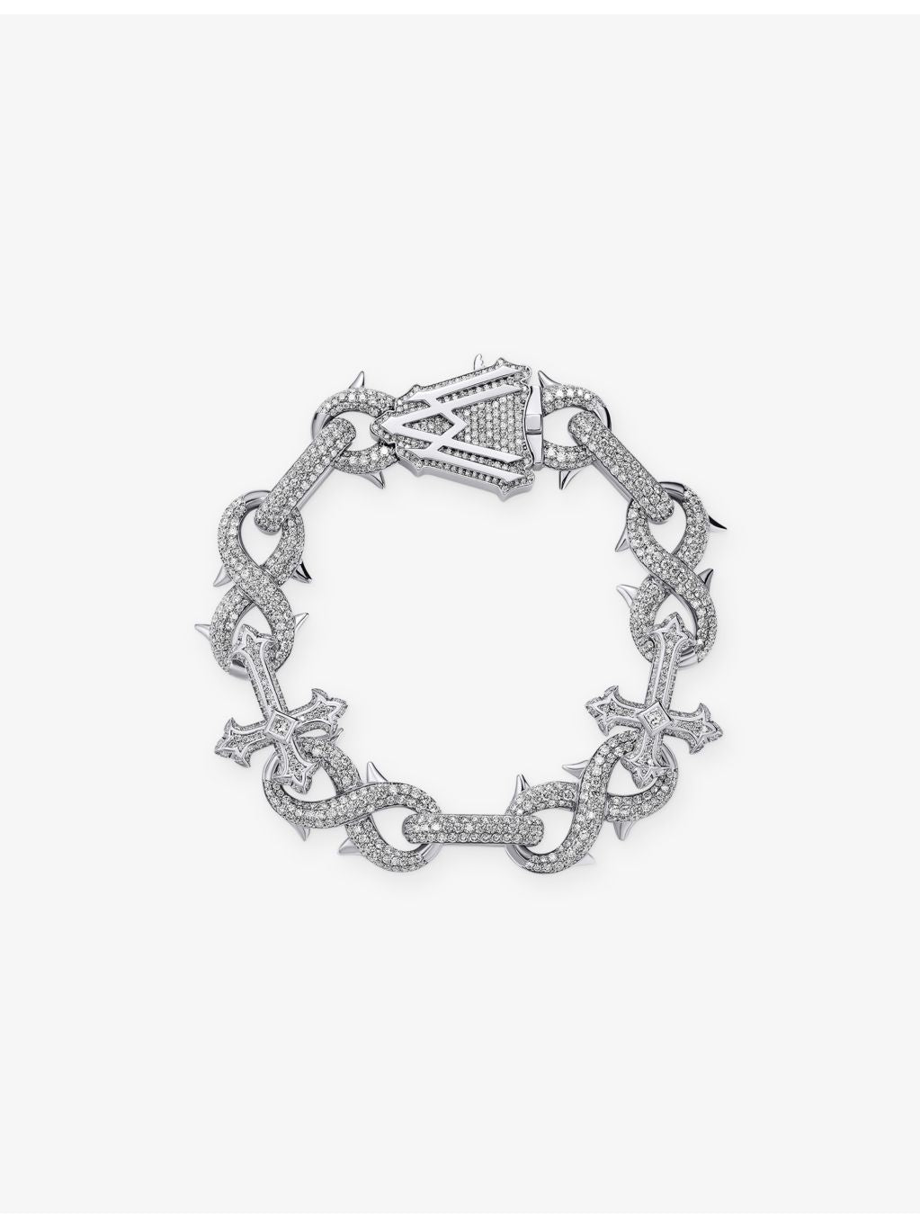 Alex Moss Saint Mark diamond bracelet 14ct white gold 11.32ct - British product