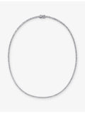 Alex Moss diamond necklace 17.93ct white gold 50.8cm - British product