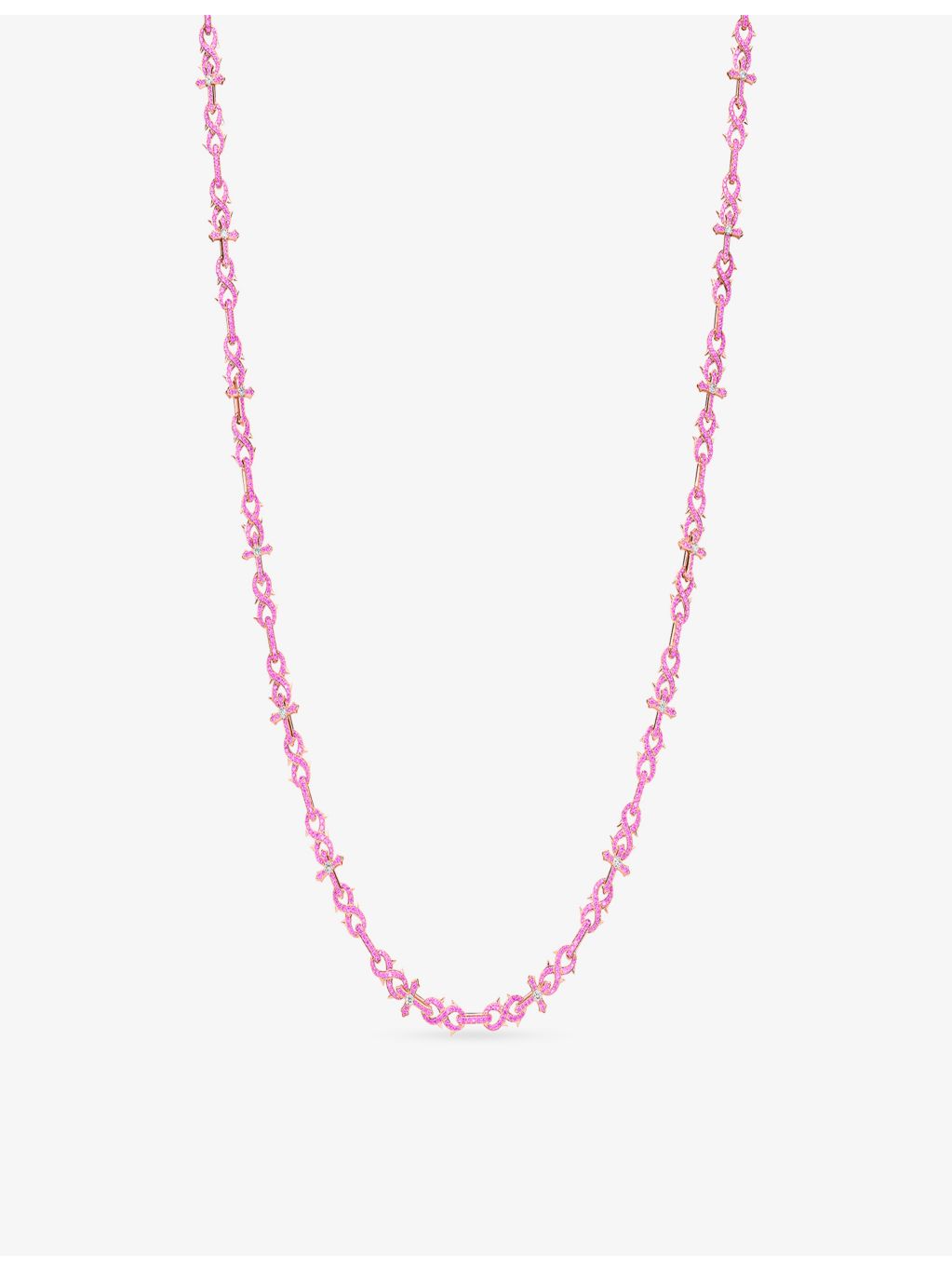 Alex Moss 14ct rose gold sapphire necklace (British brand)