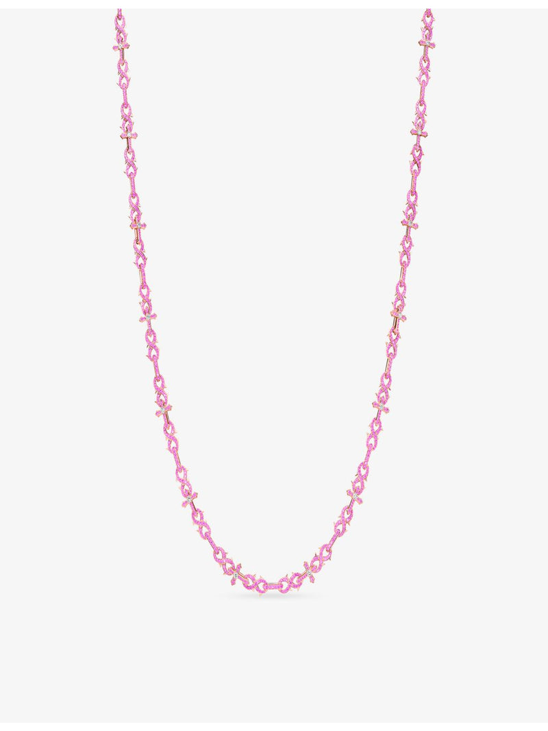 Alex Moss 14ct rose gold sapphire necklace (British brand)
