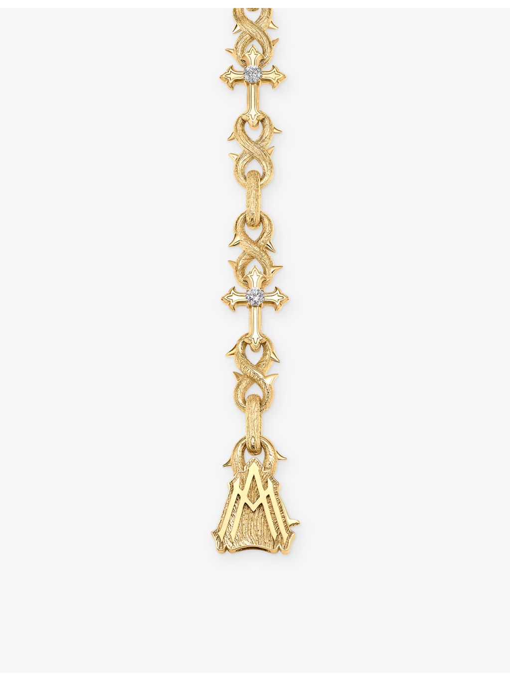 Alex Moss 14ct gold diamond bracelet 18.4cm - British product