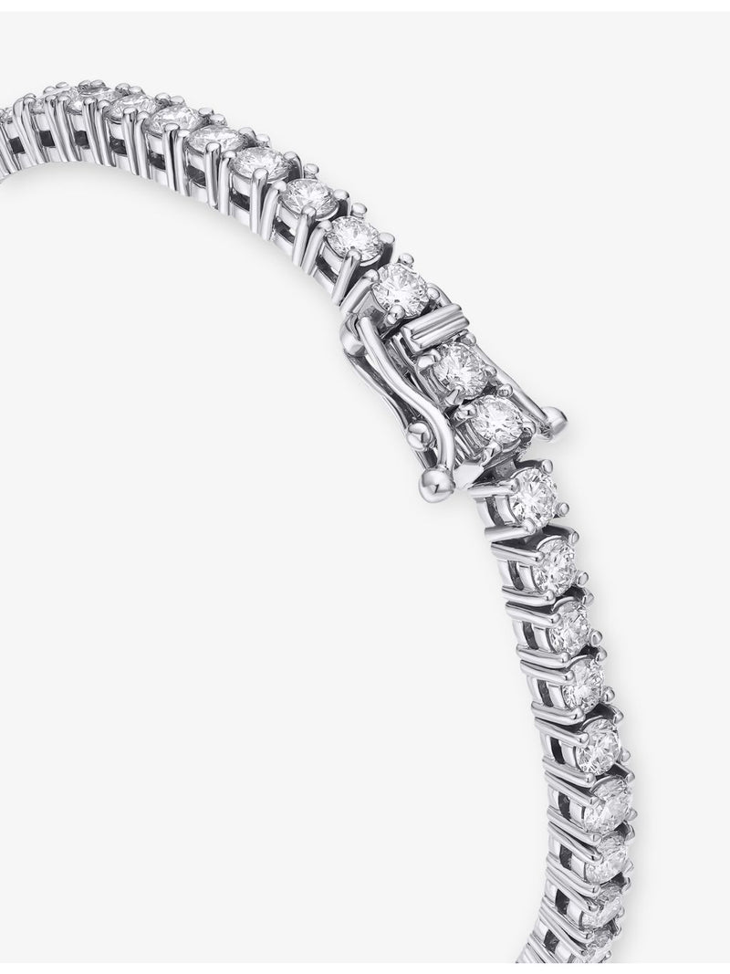 Alex Moss 14ct white gold diamond tennis bracelet 19cm, UK version