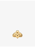 Alex Moss 14ct yellow gold diamond skull ring (British brand)
